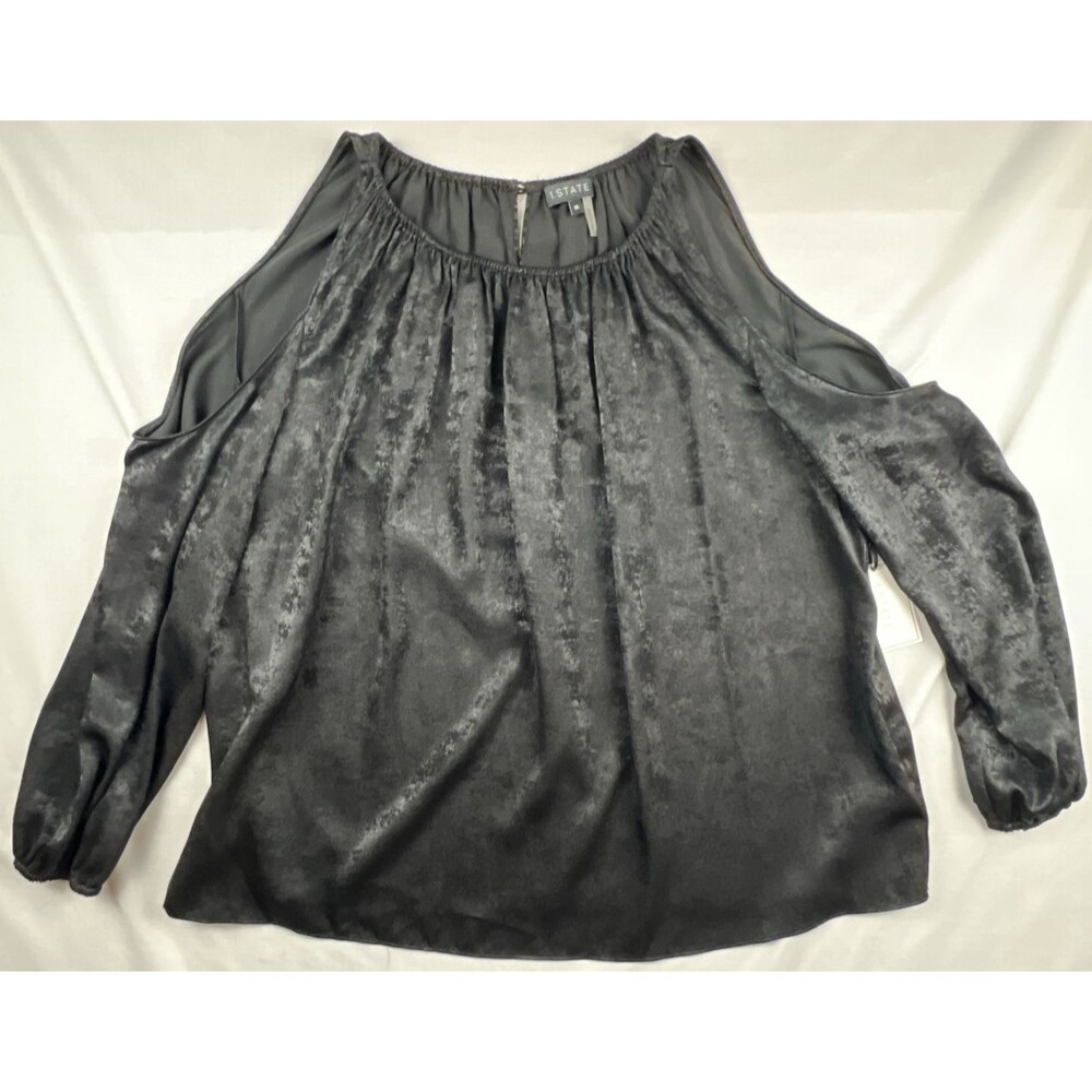 1. State Cold Shoulder Black Top 1X NWT $69